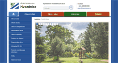 Desktop Screenshot of hvozdnice.cz